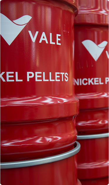 Nickel Metal Pellets, 250 kg drums - Vale